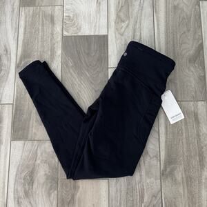 Athleta Altitude Tight in Polartec Power Stretch Size M Tall Blue NWT